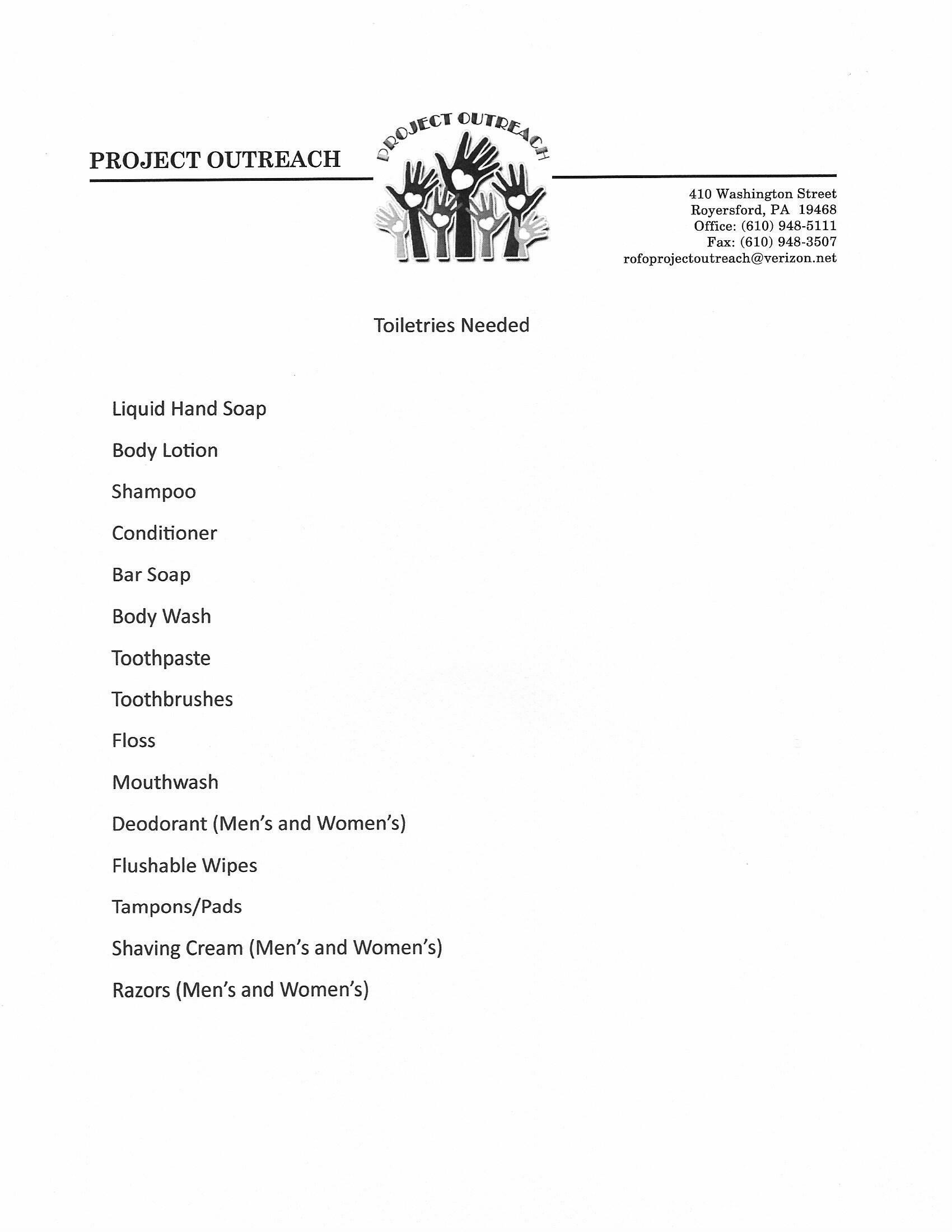 Project Outreach needs help!