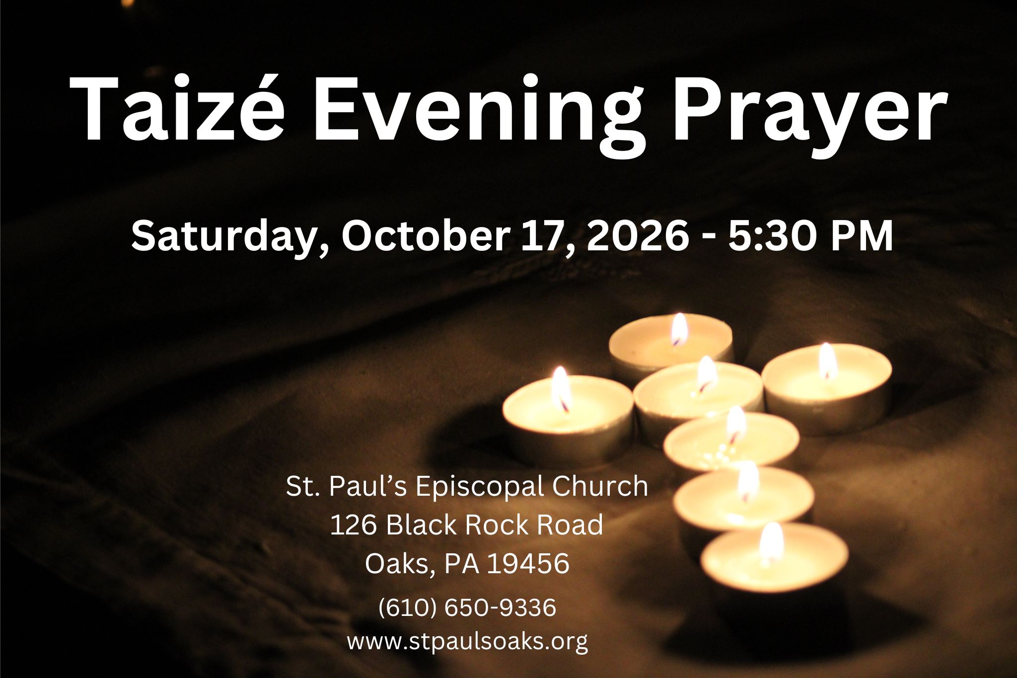 October Taizé Evening Prayer